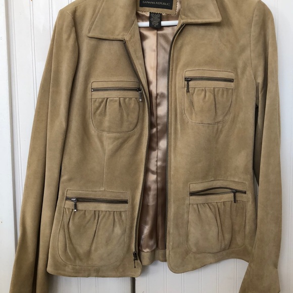 Banana republic tan suede jacket - Picture 3 of 4